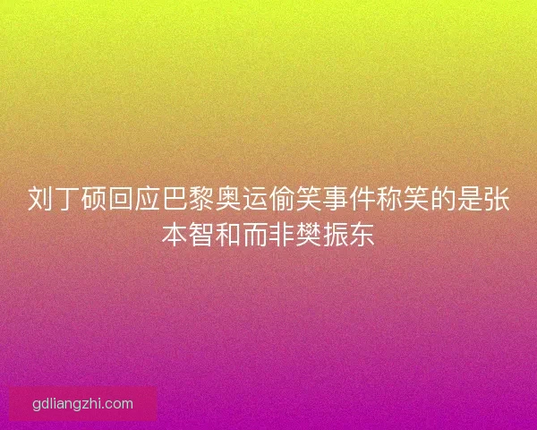 刘丁硕回应巴黎奥运偷笑事件称笑的是张本智和而非樊振东